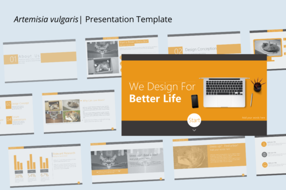 Artemisia Vulgaris: A Modern Design Template for Visual Impact