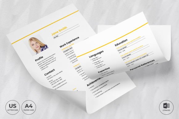 Aviation Airlines Resume Template CV: Your Professional Takeoff