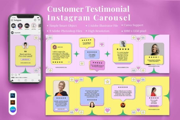 Customer Testimonial Instagram Carousel: Showcase Social Proof