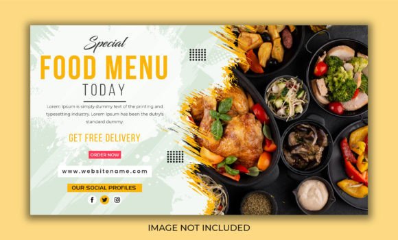 Food Menu Promotional Video Thumbnail: A Designer's Toolkit