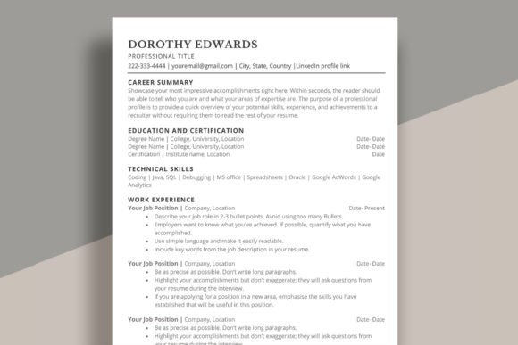 Land More Interviews with This ATS Friendly Resume Template