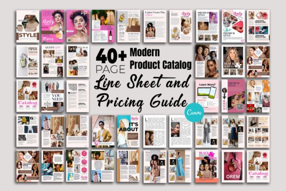 Modern Product Catalog & Line Sheet Templates