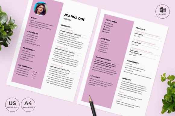 Wedding Planner Resume Template CV: Design for Success