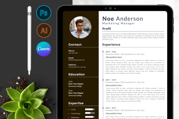 Your Modern Resume CV Template to Land the Interview